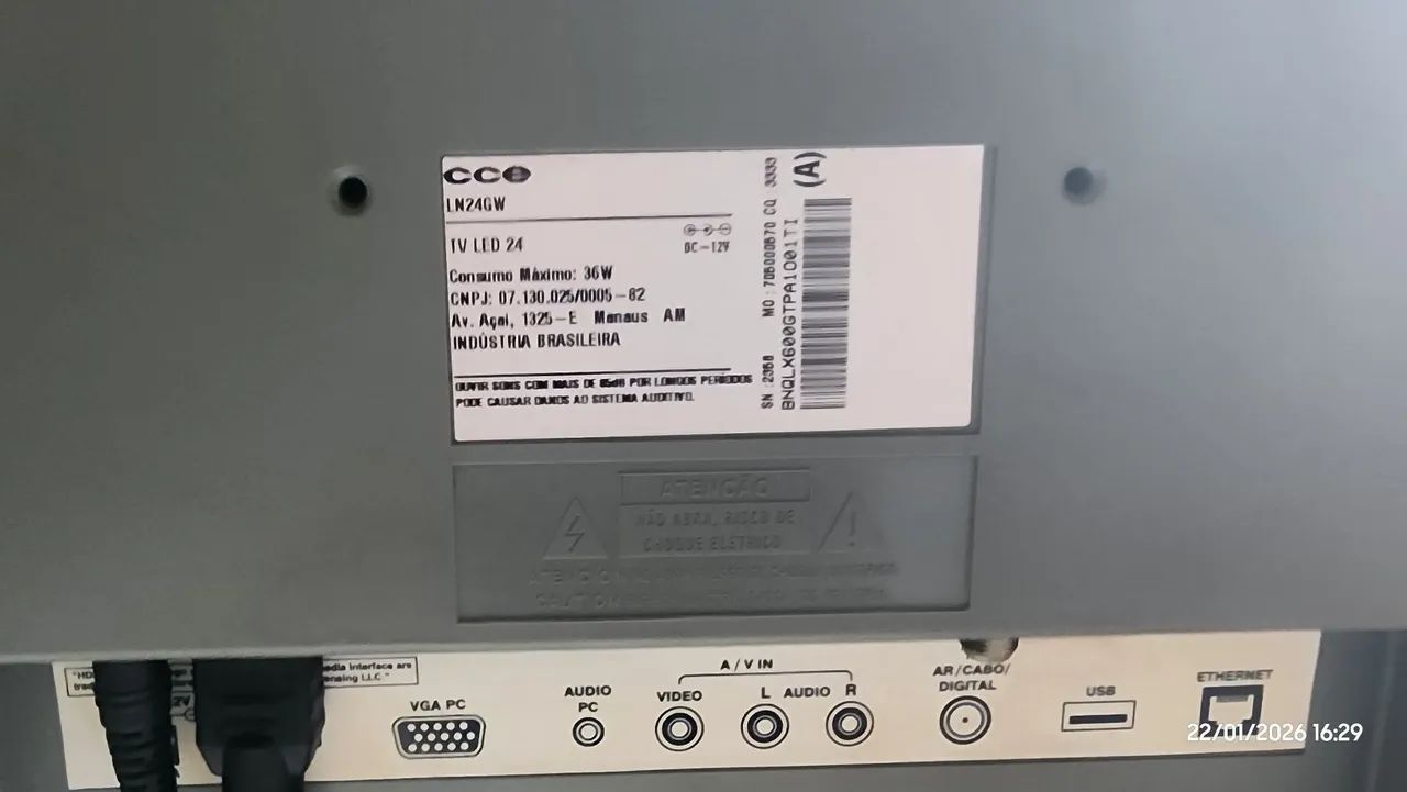 TV CCE 24 polegadas - Branco - Foto 2