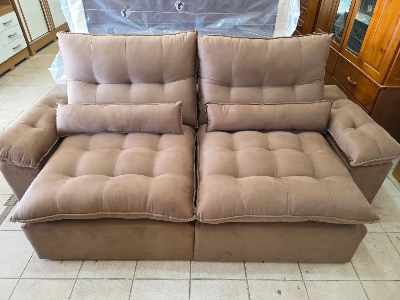 Sofa retrátil reclináveis novo  - Foto 5