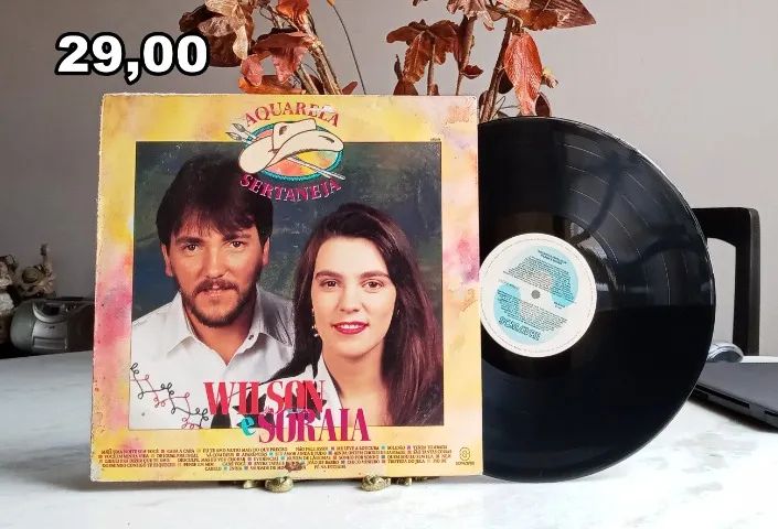 lp vinil - wilson e soraia - aquarela sertaneja 1992