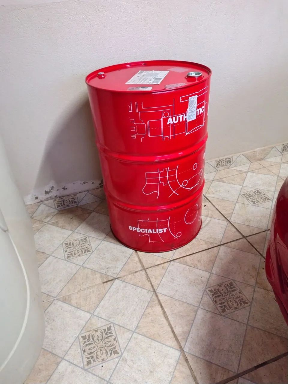 Tambor para decoração área externa