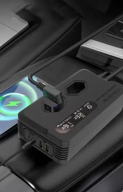 Inversor Conversor Tomada Carro 350w 12v P/110v Usb Veicular - Foto 2