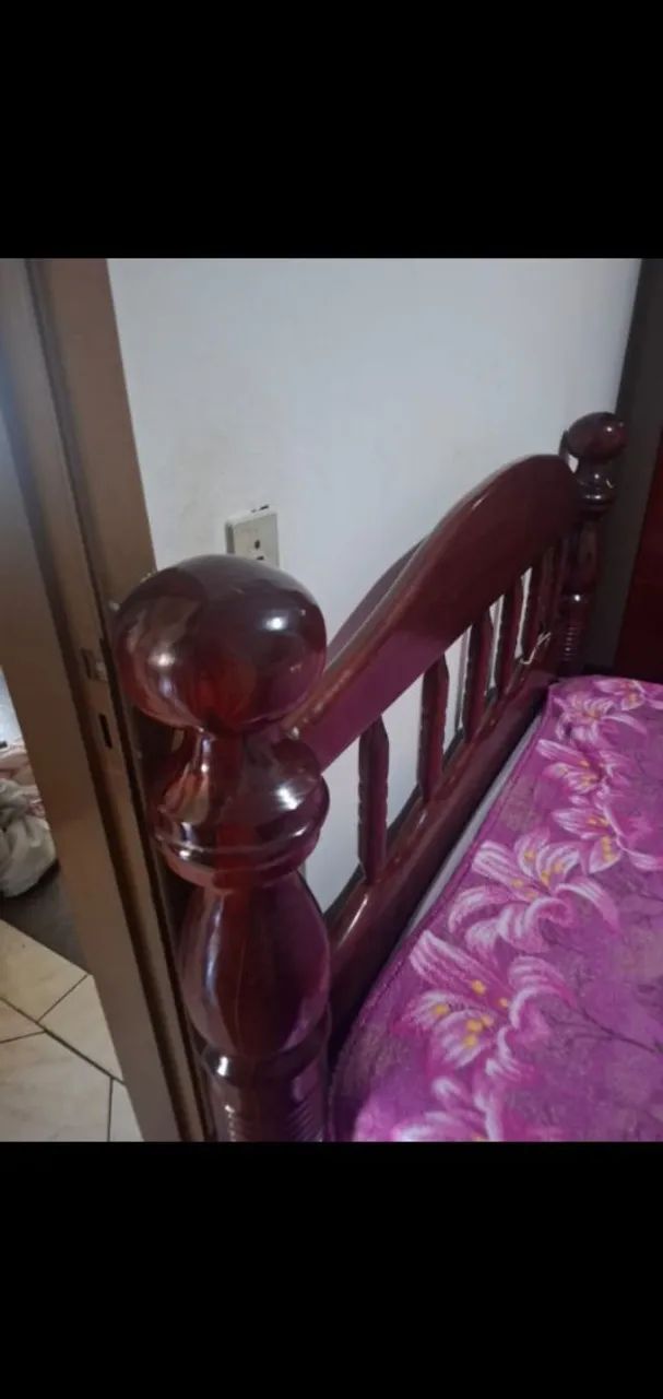 Cama casal madeira maçiça - Foto 3