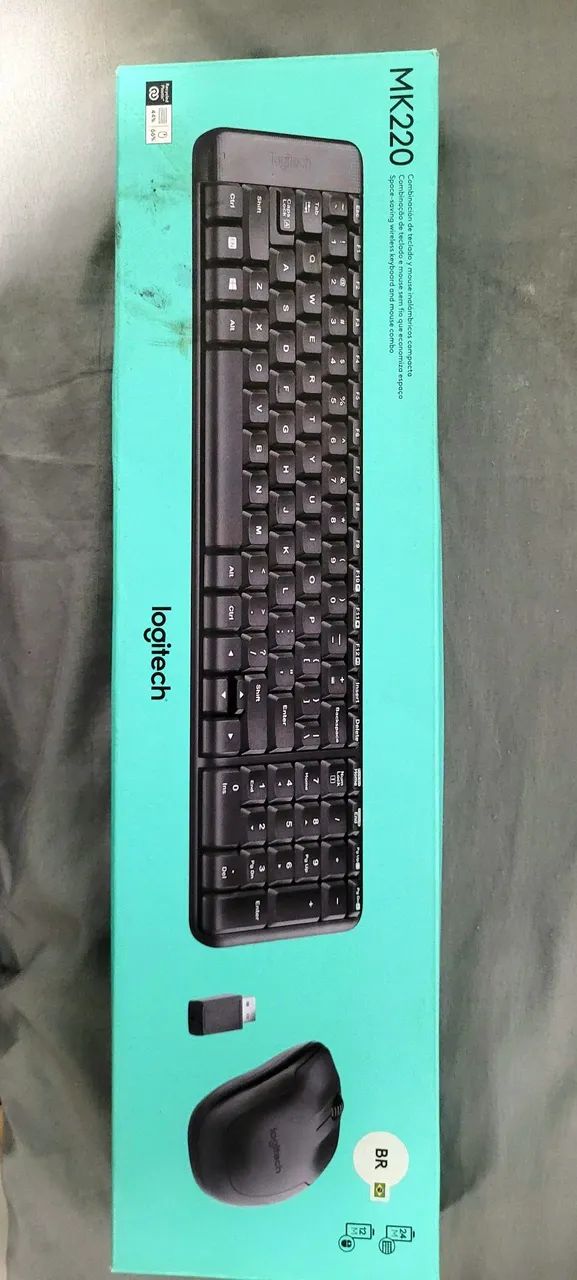 KIT MOUSE E TECLADO SEM WIRELESS LOGITECH