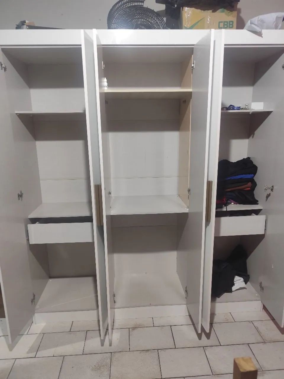 GUARDA ROUPAS BRANCO CASAL - Foto 2
