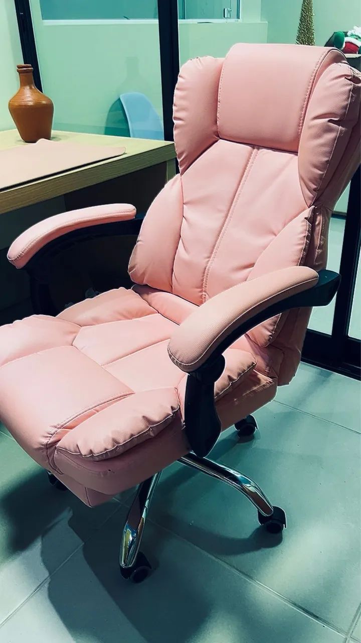 Cadeira escritório Rosa  - Foto 2