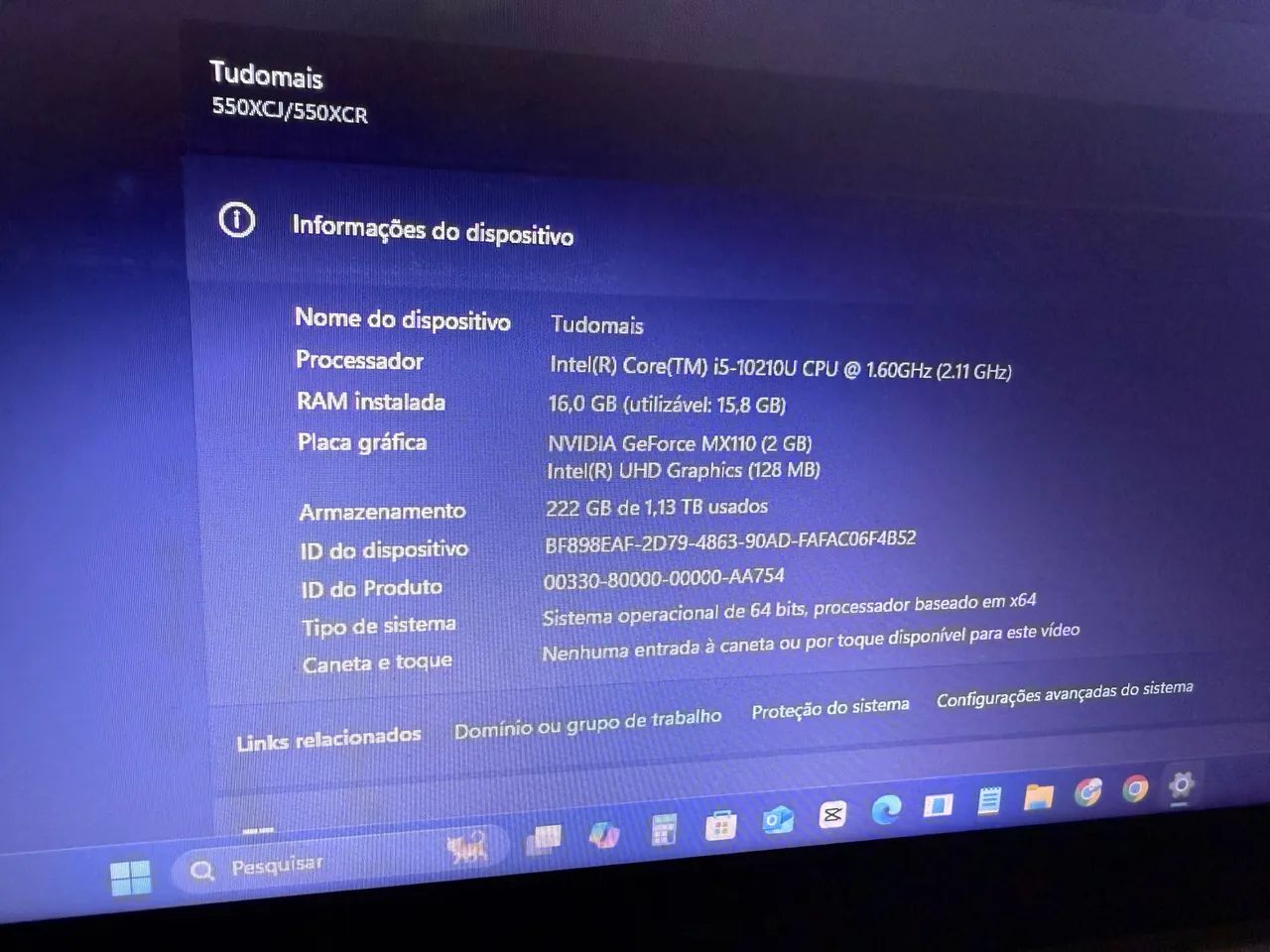 Notebook Samsung book x40 i5 16g 1TB com placa de vídeo  - Foto 3