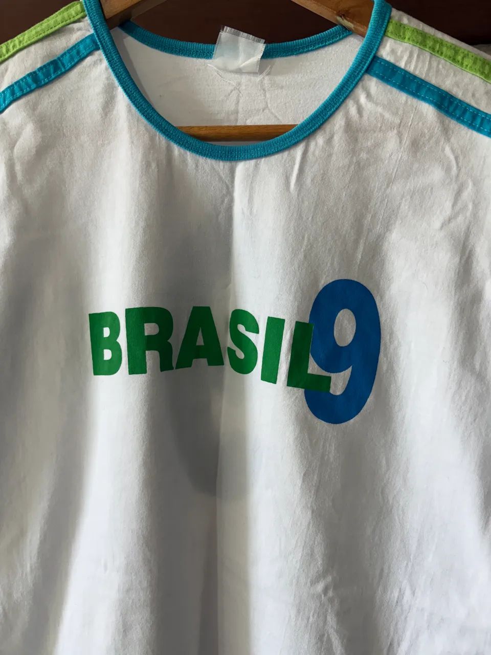 Camiseta Brasil Branca Usada Blusa Time Copa - Foto 5