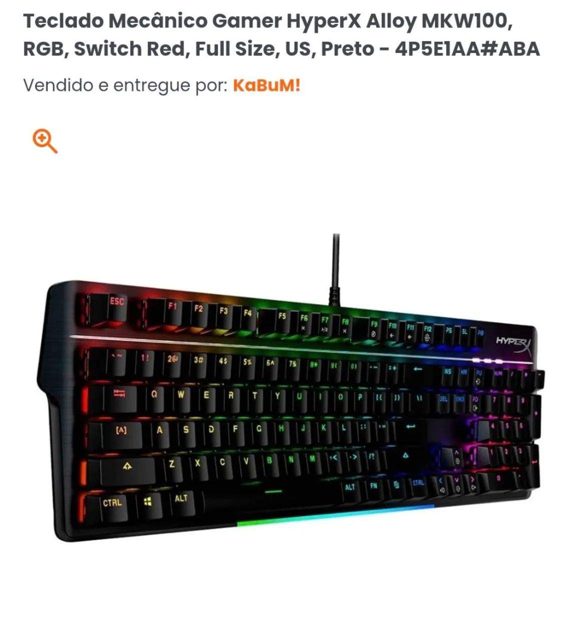 Teclado mecânico gamer