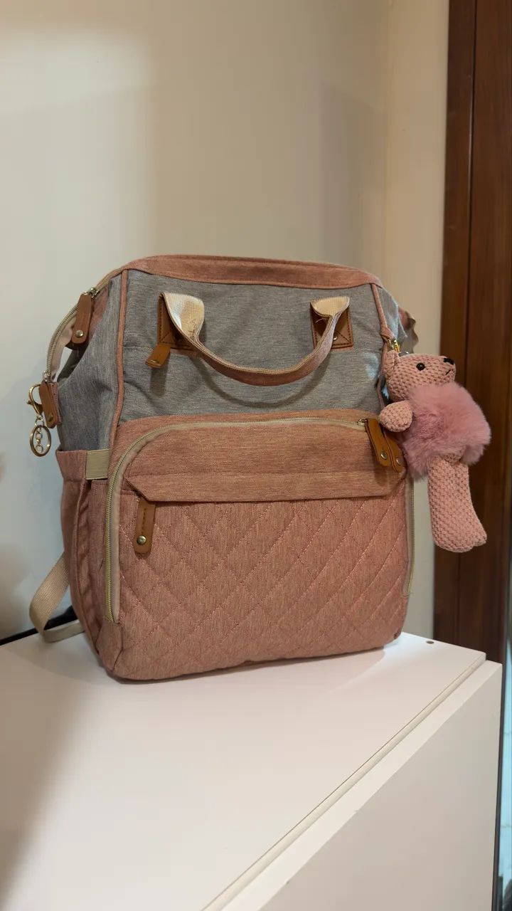 Mochila/Bolsa Maternidade que vira berço (Joyce)