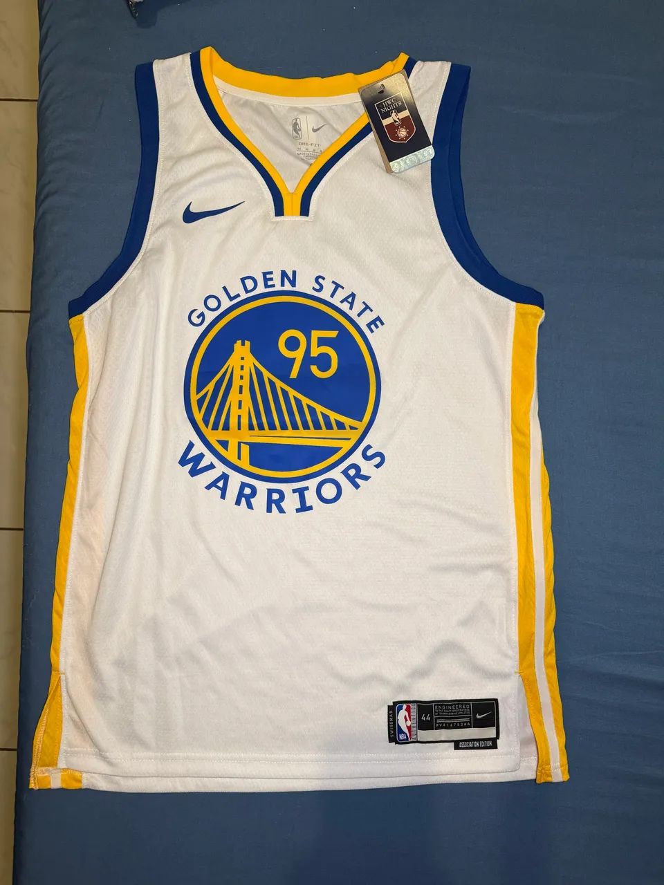 Camisa de Basquete Nike Golden State Warrions branca