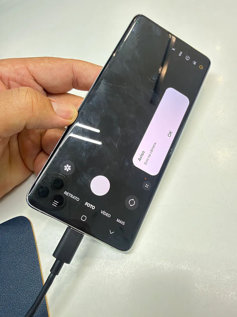 Samsung S21 Ultra 512GB, câmera traseira com erro.  - Foto 5