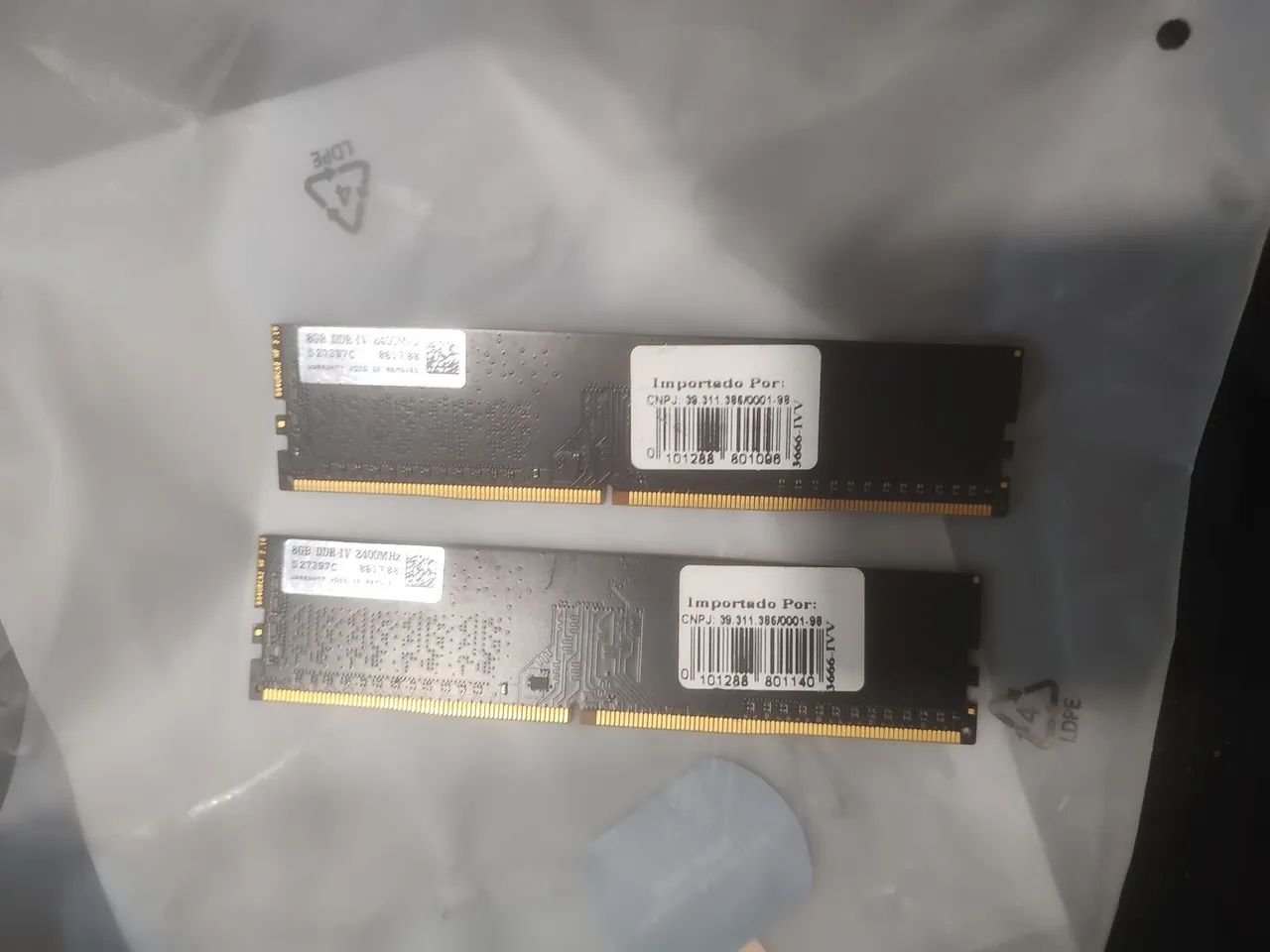 Memória DDR 4 2400mhz 2x 8gb