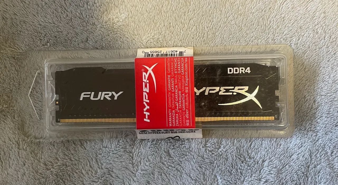 Memória Ram 8GB DDR4 2400MHz HyperX Fury