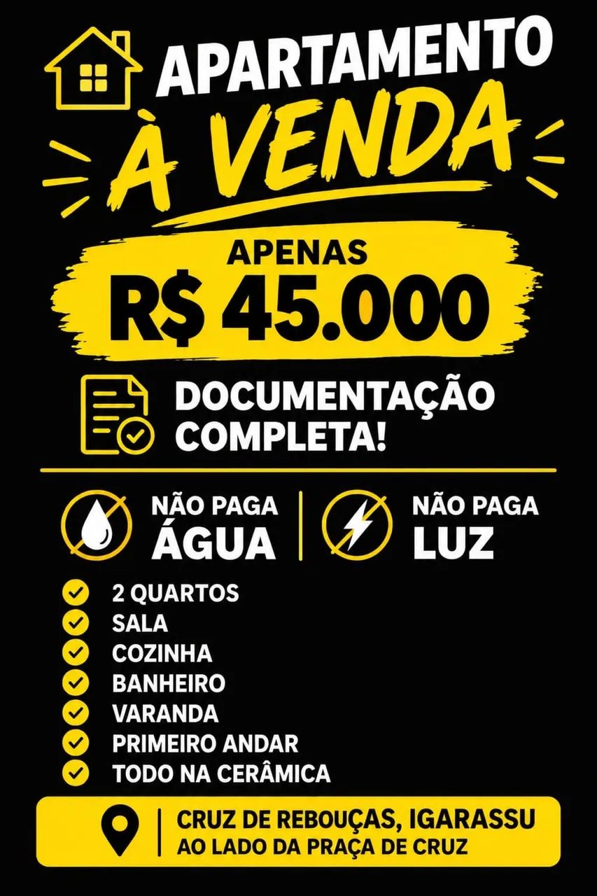 Apartamento 45.000 