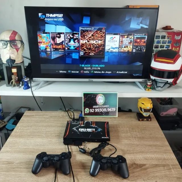 Ps2 cheio de jogos e adptador hdmi  