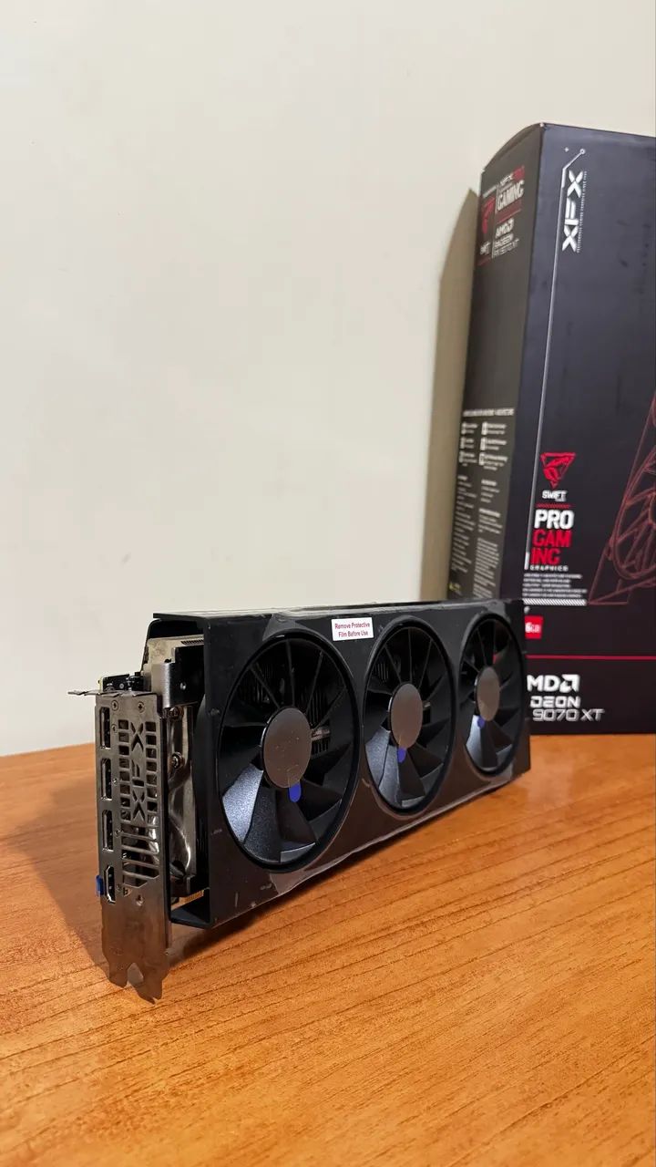PLACA DE VÍDEO XFX RX 9070 XT 16GB SWIFT - Nova Open Box   - Foto 2