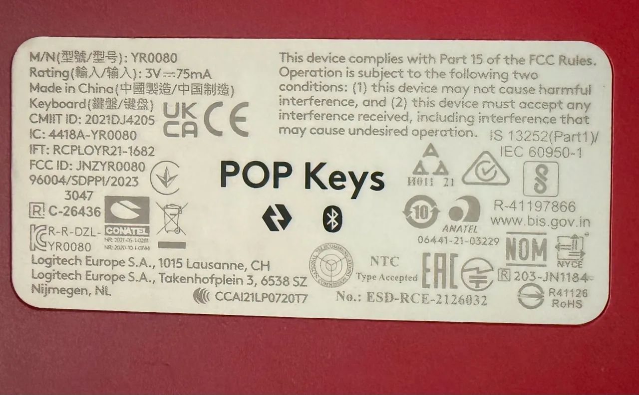 Teclado Logi POP Keys Bluetooth  - Foto 3