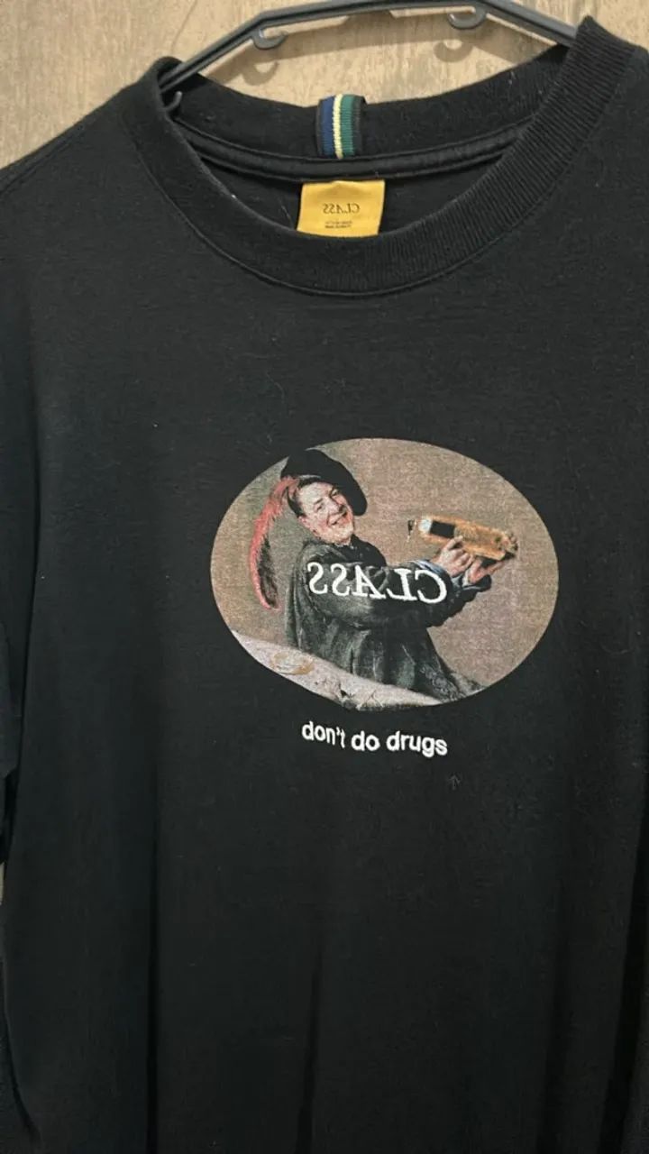 camiseta class don't do drugs preta 