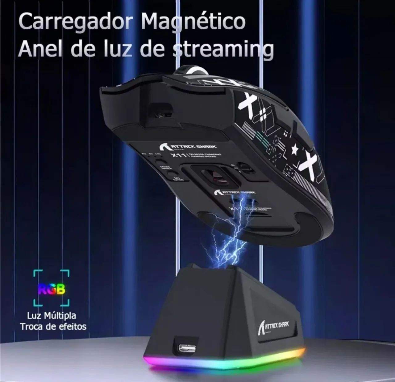 Mouse Gamer Attack Shark X11 - Foto 2