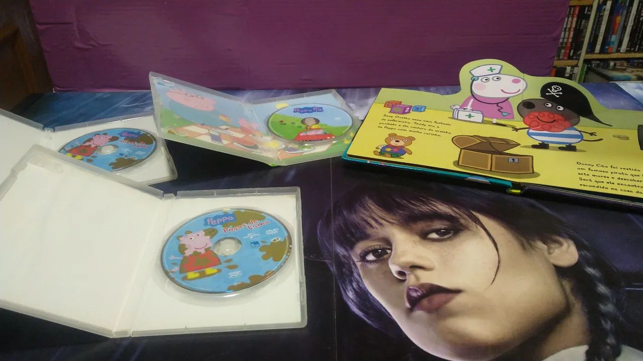 Dvds Peppa Pig + livro colorido  - Foto 3
