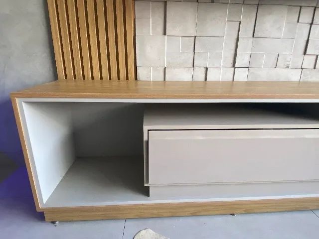 Rack de mdf com 2 gavetas  - Foto 2