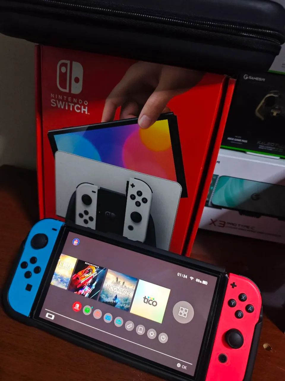 Nintendo switch OLED 1TB 60jogos - Foto 2