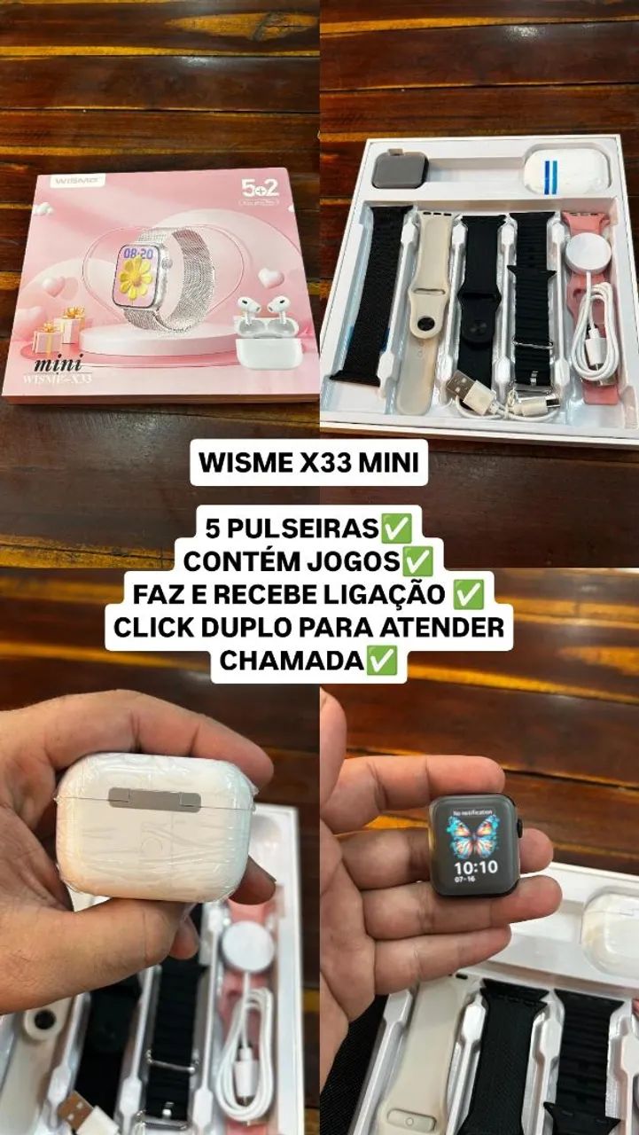 SMARTWATCH W33 MINI (ACOMPANHA FONE BLUETOOTH) - Foto 5