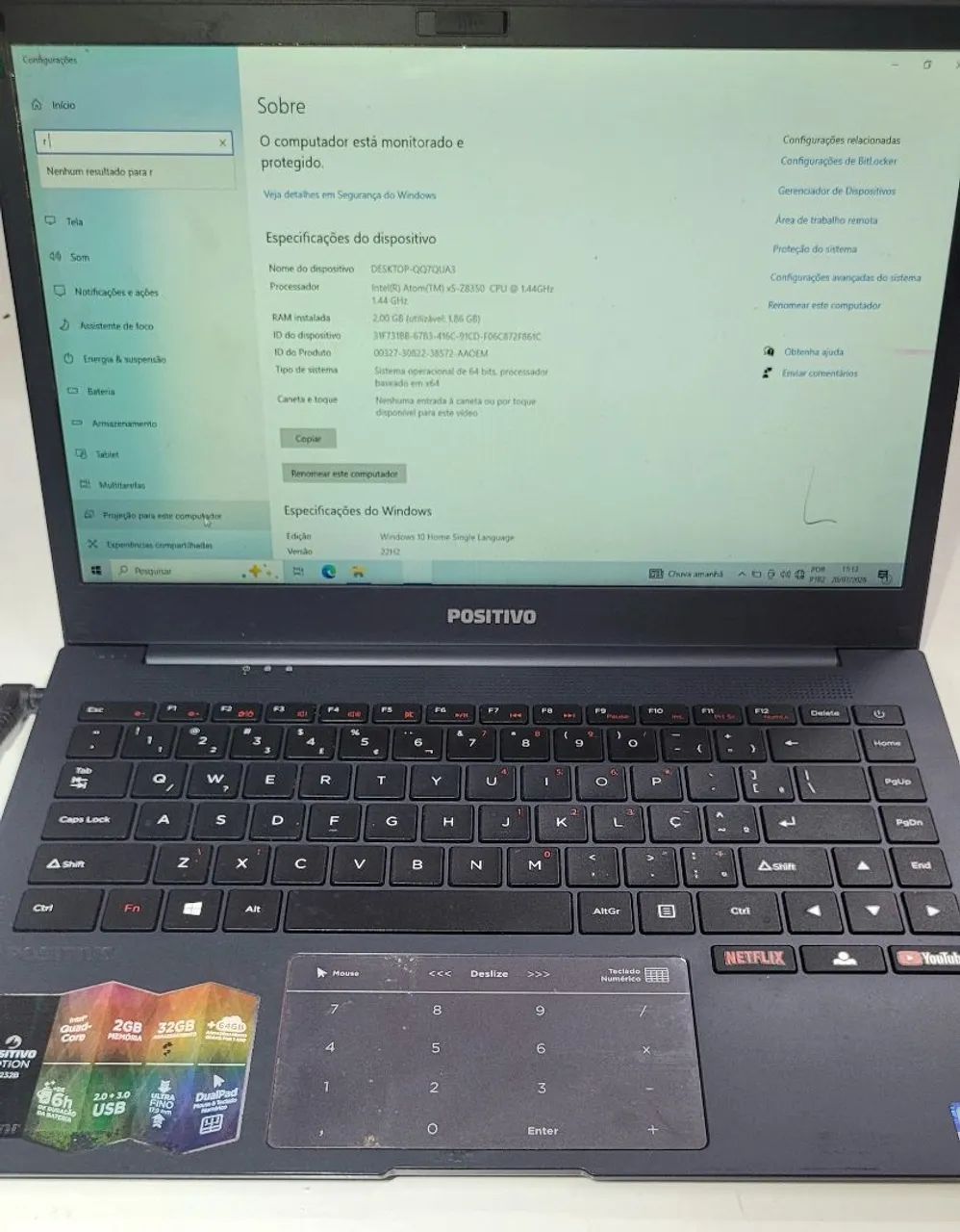 Notebook Positivo - Pronto para uso - Foto 2