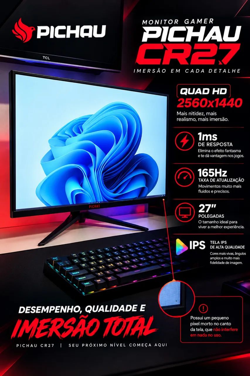 Monitor Gamer 27pol