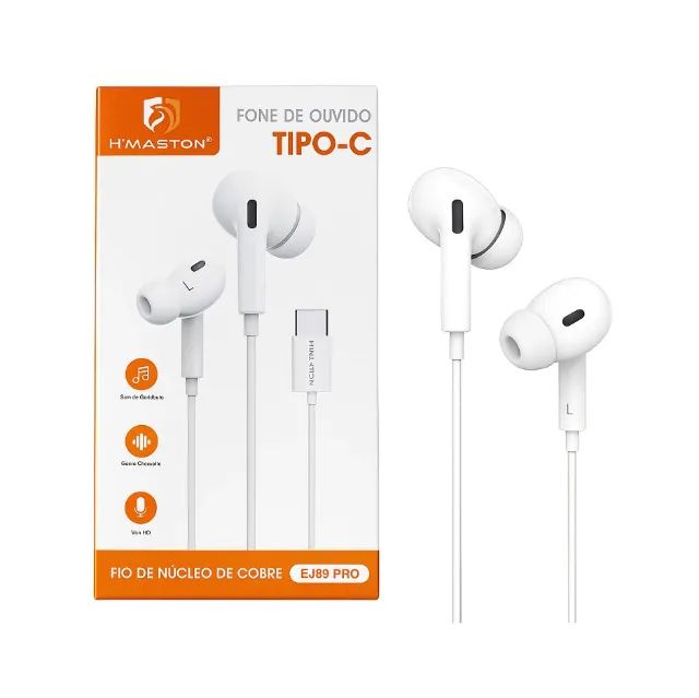 Fone Celular Usb C Intra Auricular H'maston