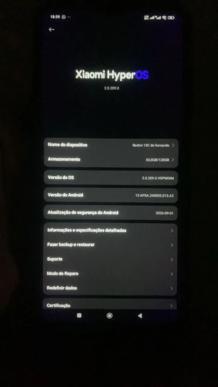 Vende se esse REDMI 13 C POR 550R$ - Foto 3