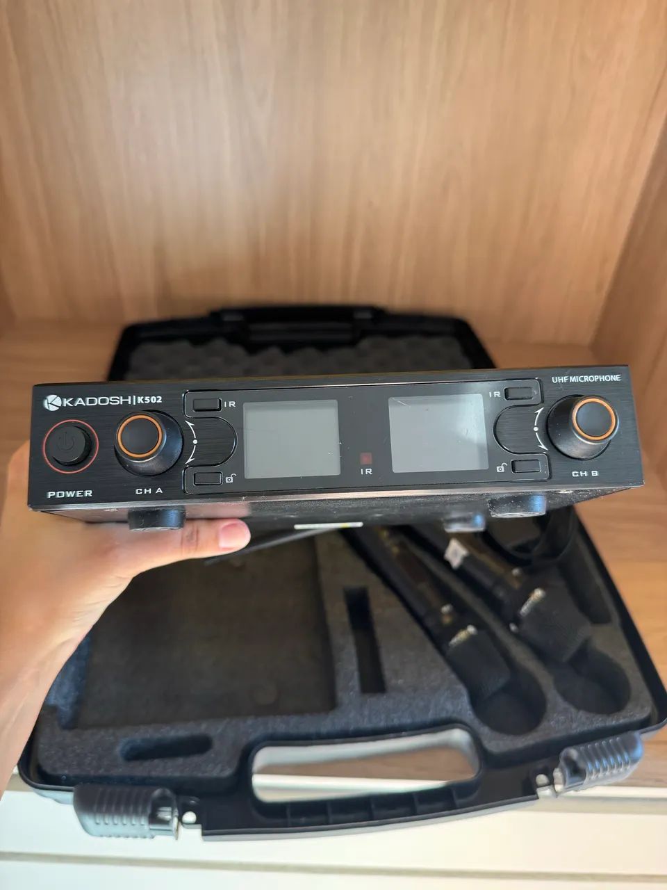 Microfone Sem Fio Duplo Kadosh K-502M - Excelente Estado - Foto 3