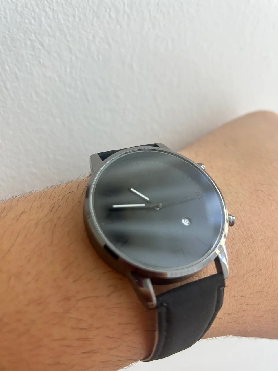 Relógio Quartzo com pulseira de couro - Foto 4