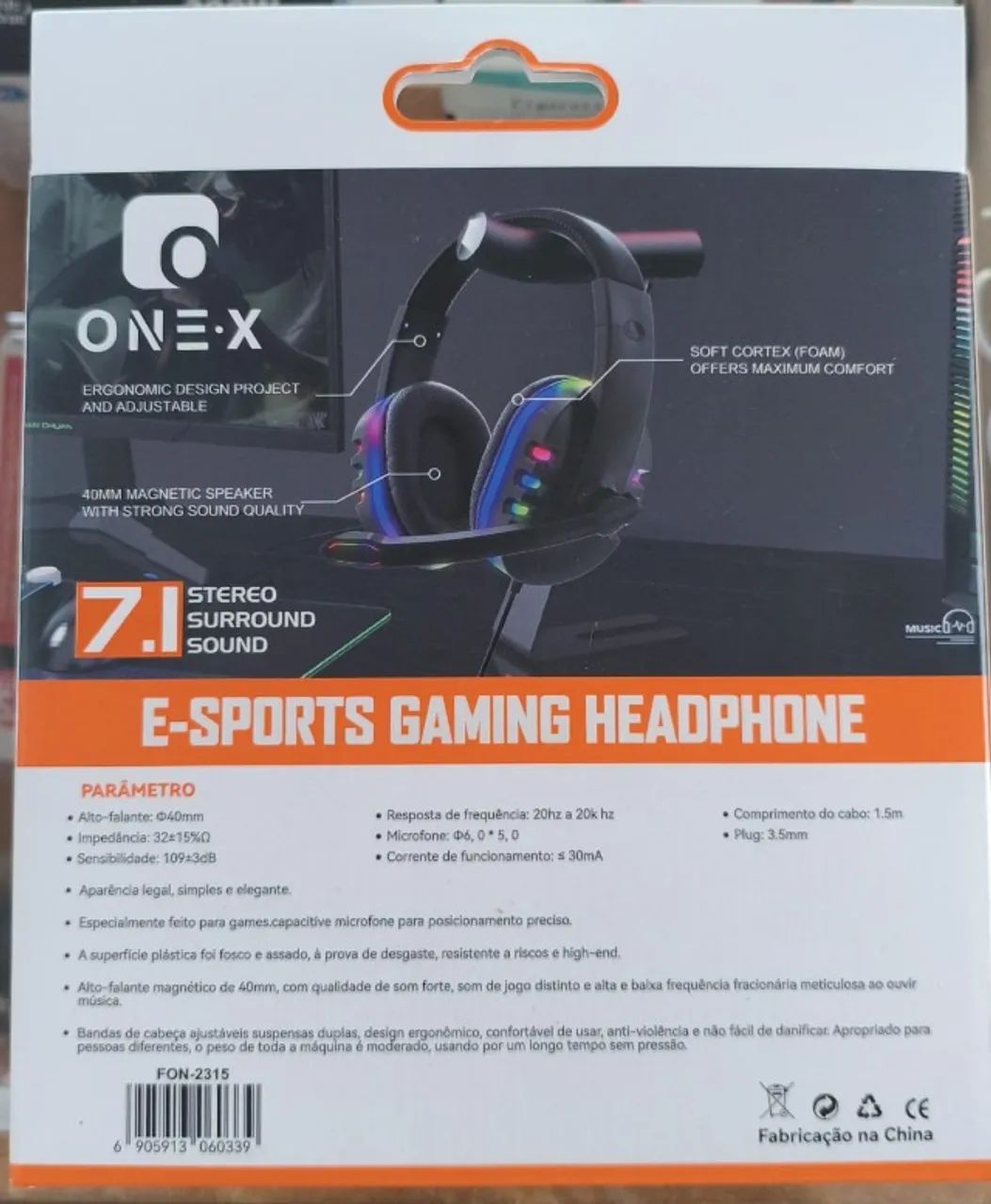 Fone De Ouvido Headset Gamer USB - Foto 2