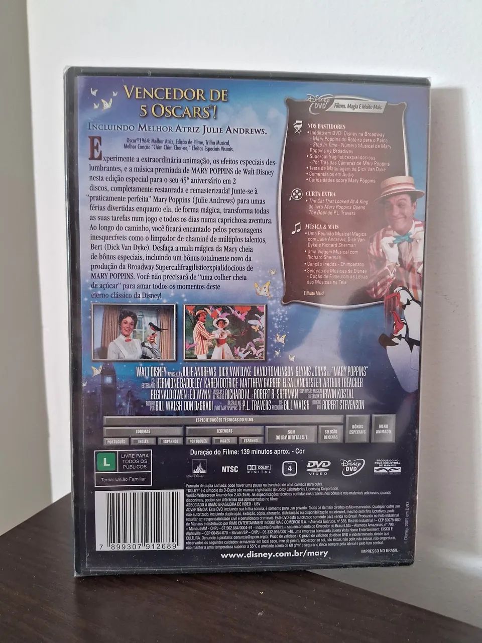 DVD Mary Poppons - Duplo - Lacrado - DVD, Blu-Ray e Vídeo Cassete