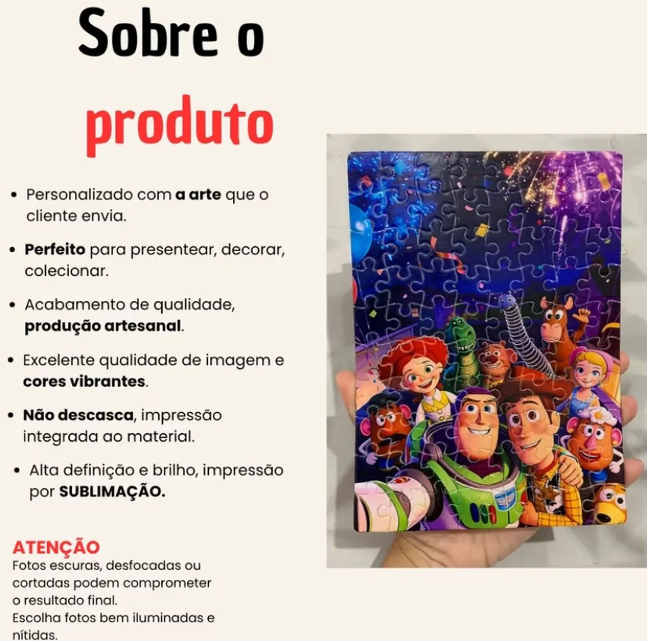 Quebra cabeça personalizado  - Foto 2