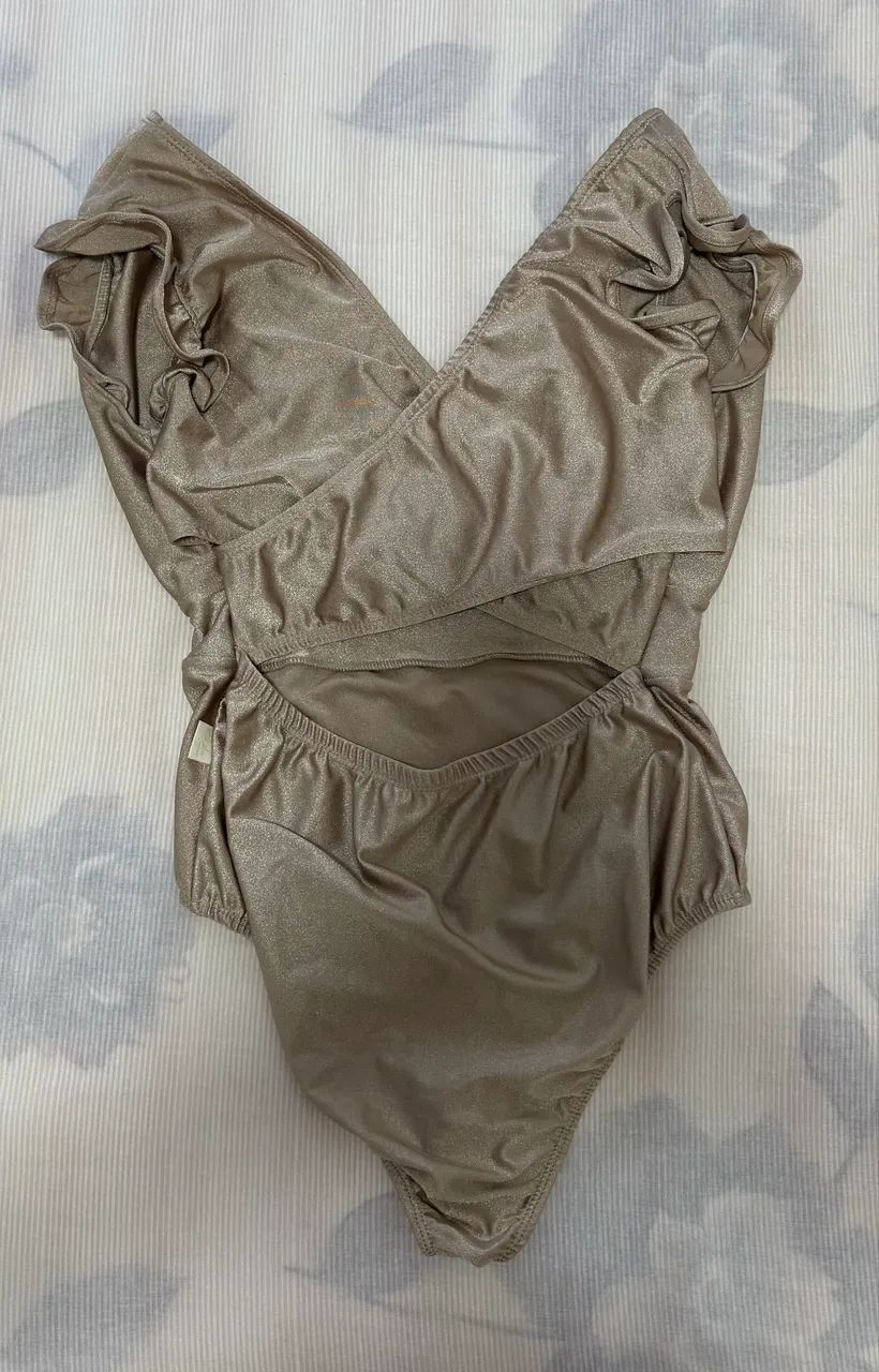 Body nude/dourado - Foto 4
