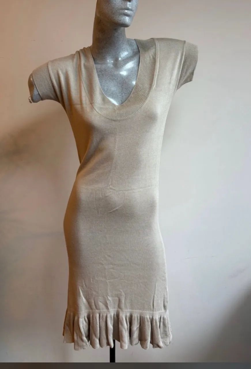 vestido le lis blanc modal bege p - Foto 2