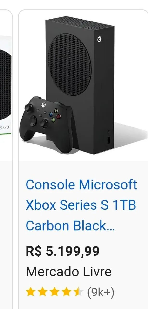 Xbox series s 1 tera black