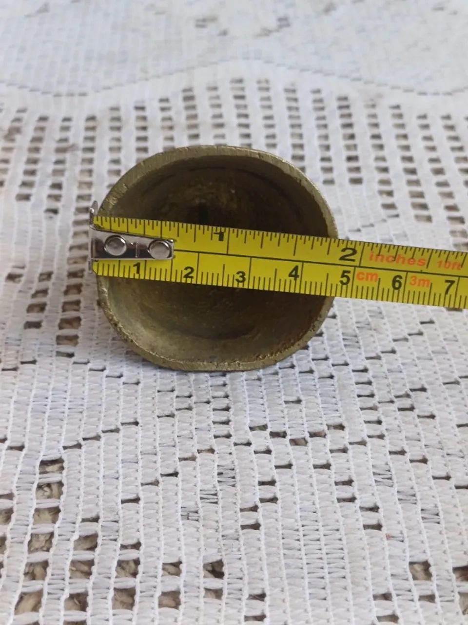Sino de bronze miniatura sem badalinho  - Foto 5