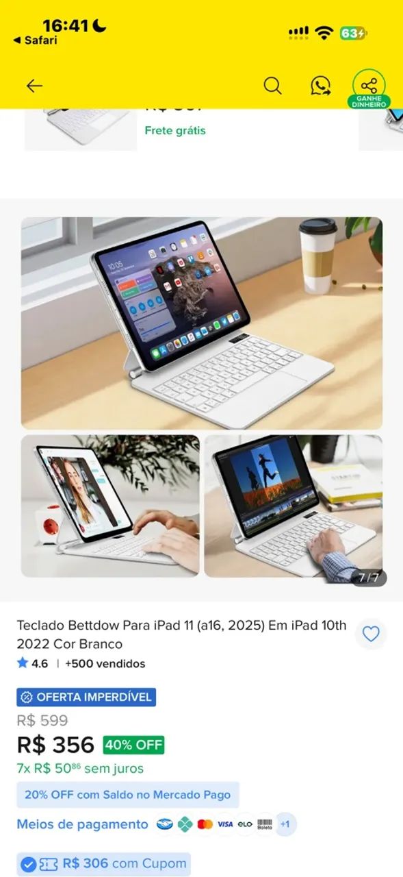 Magic Keyboard Branco - Foto 4