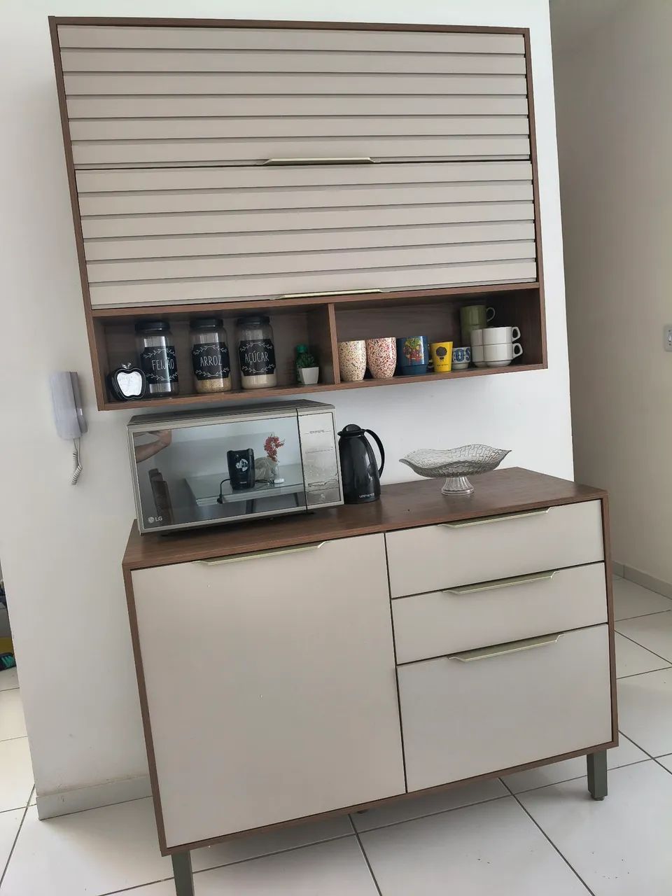 Armário MDF Aéreo e balcão 