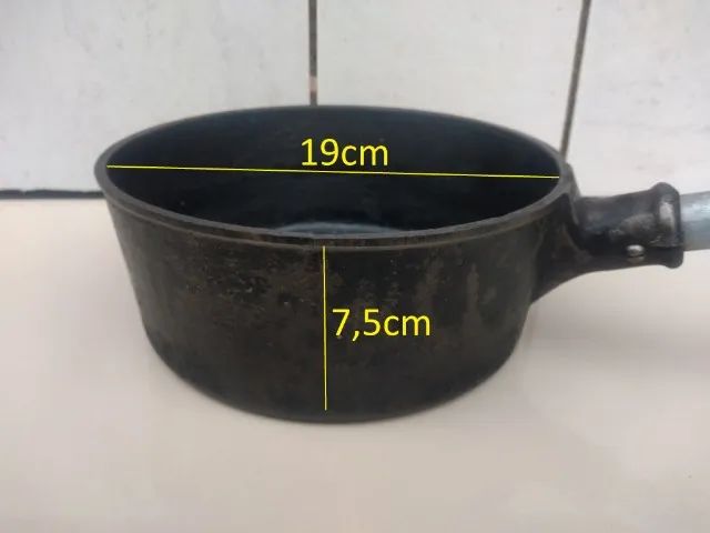 Panela em Ferro Fundido - cap. 2 Litros (Sem Tampa)