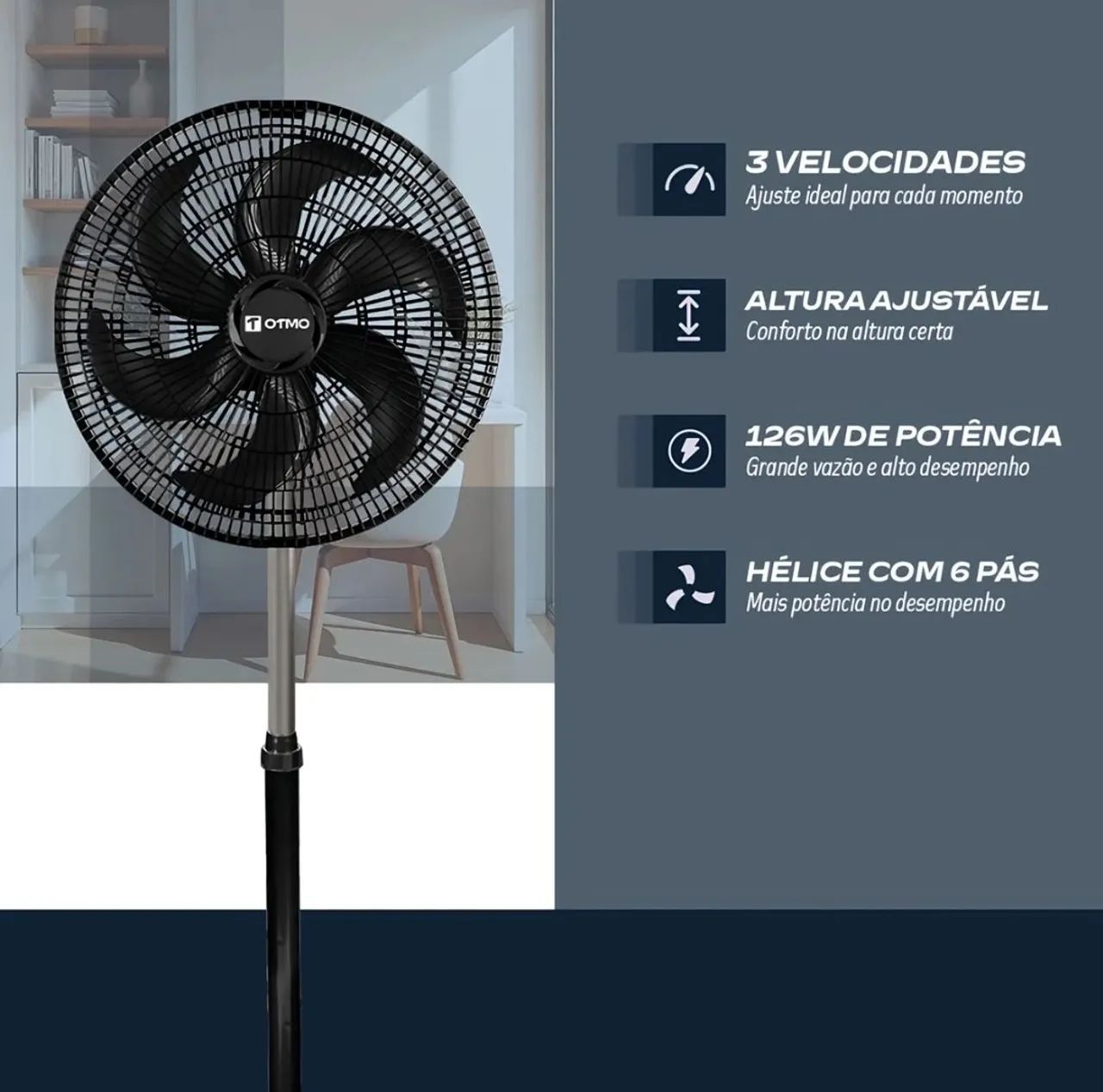 VENTILADOR OTMO DE COLUNA
