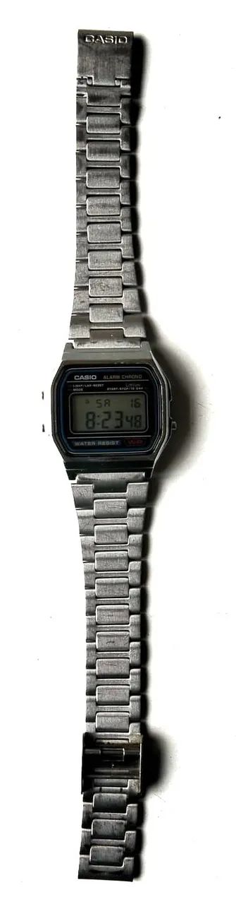 Relógio de Pulso Casio (Modelo A158W) - Pulseira de Aço - Usado - Funcionando  - Foto 3