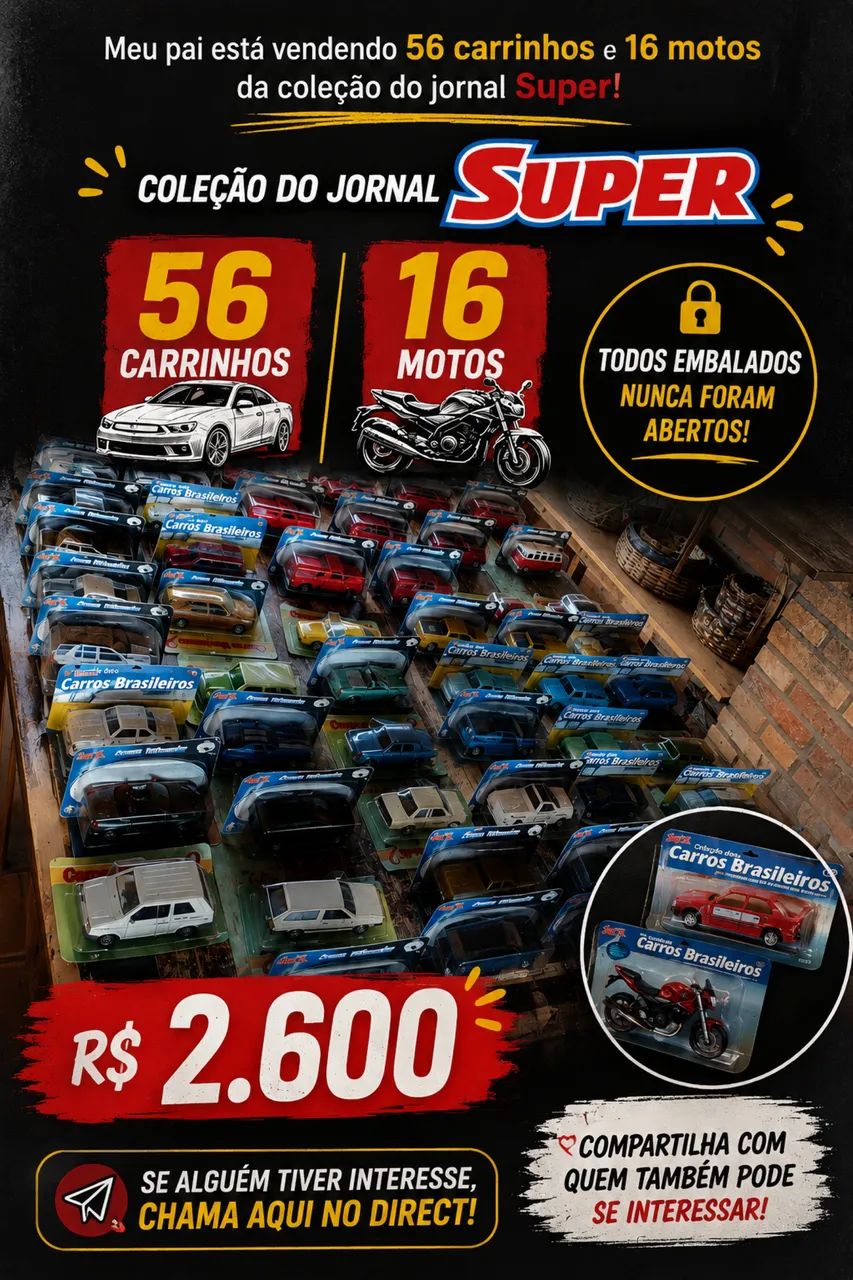 Carrinho- Coleção super 