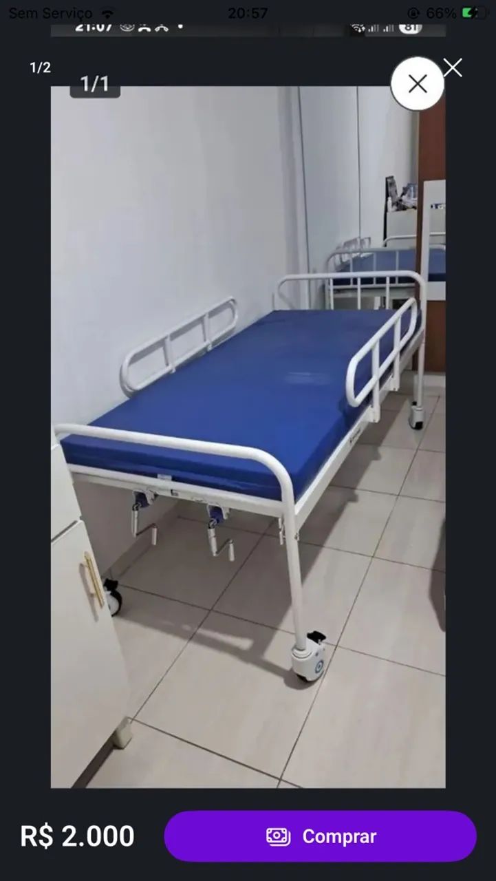 CAMA HOSPITALAR - Perfeito estado!