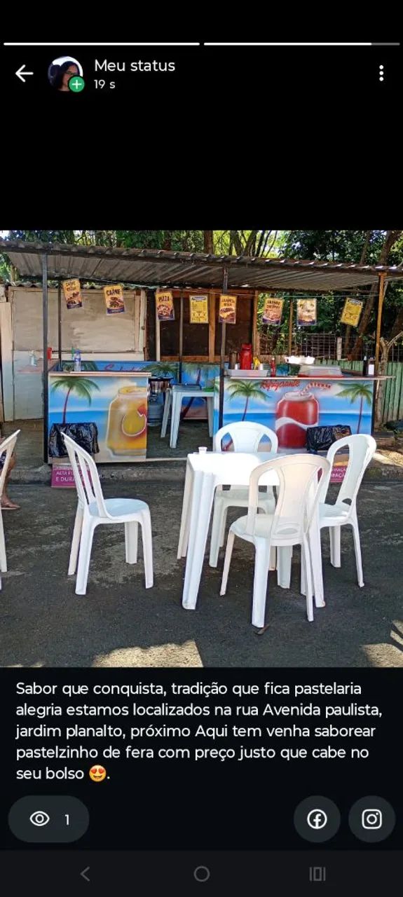 Banca de pastel  usada em boas condições  - Foto 5