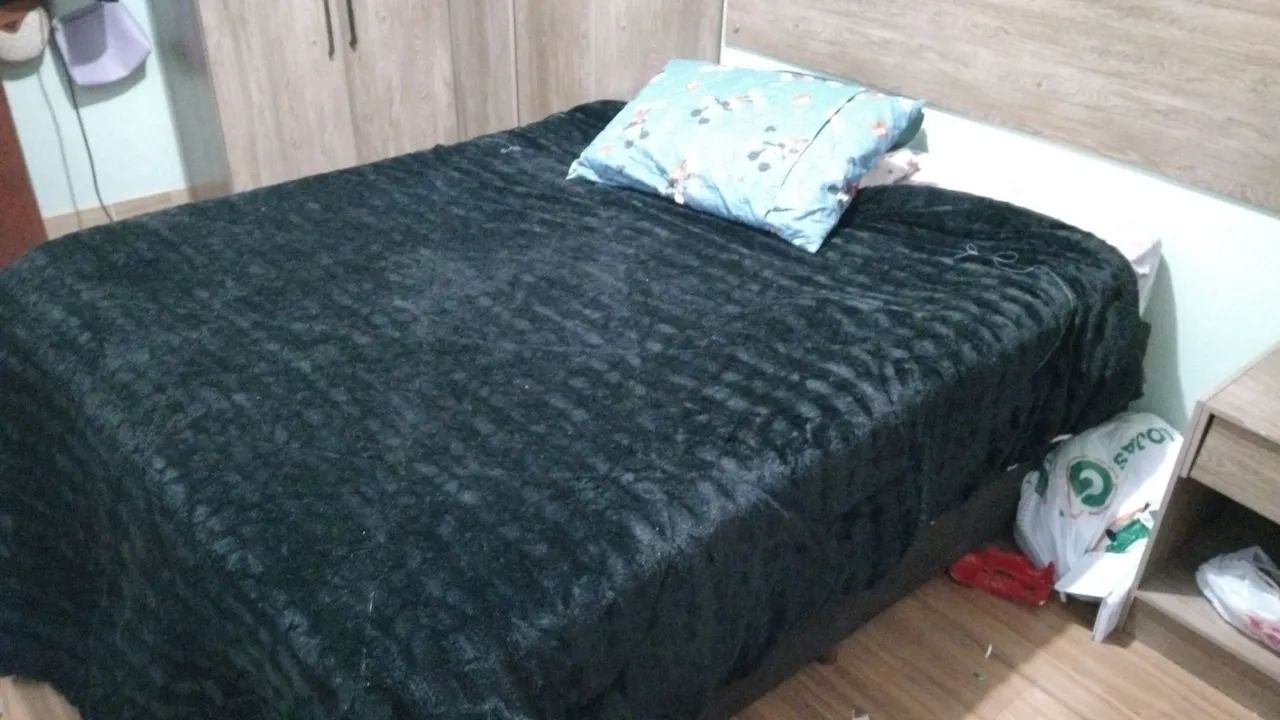 Cama baú com colchão completa 