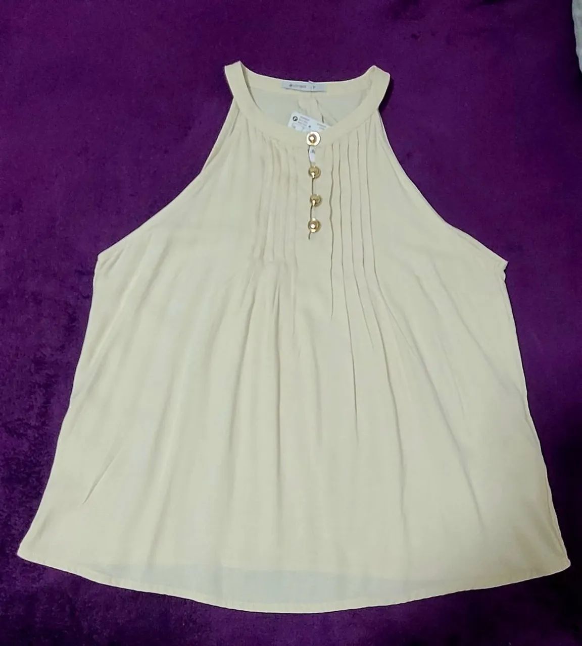 Blusa Cavada Off-White